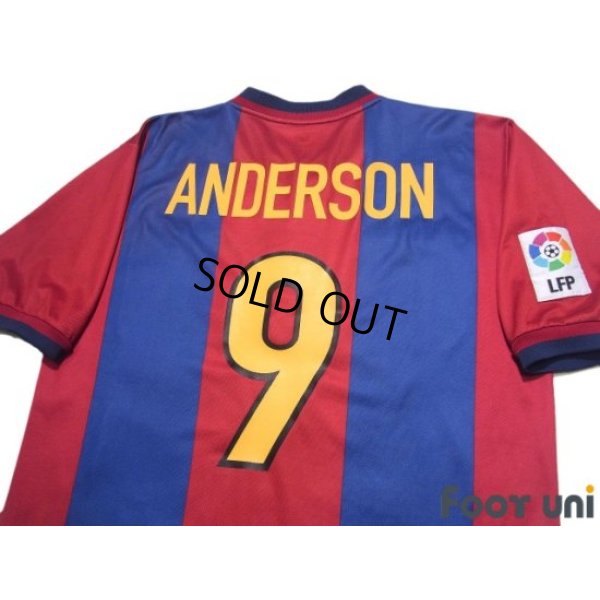 Photo4: FC Barcelona 1998-1999 Home Shirt #9 Sonny Anderson LFP Patch/Badge