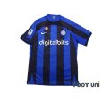 Photo1: Inter Milan 2022-2023 Home Shirt #10 Lautaro Martínez Serie A Tim Patch/Badge Coppa Italia Patch/Badge w/tags (1)