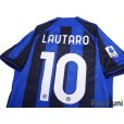 Photo4: Inter Milan 2022-2023 Home Shirt #10 Lautaro Martínez Serie A Tim Patch/Badge Coppa Italia Patch/Badge w/tags