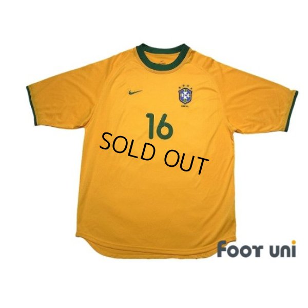 Photo1: Brazil 2000 Home Shirt #16 Leo
