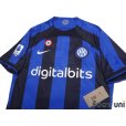 Photo3: Inter Milan 2022-2023 Home Shirt #10 Lautaro Martínez Serie A Tim Patch/Badge Coppa Italia Patch/Badge w/tags