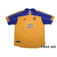 Photo1: Sweden Euro 2000 Home Shirt #20 Henrik Larsson (1)