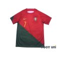 Photo1: Portugal 2022 Home Shirt #7 Cristiano Ronaldo w/tags (1)