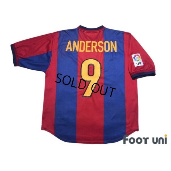 Photo2: FC Barcelona 1998-1999 Home Shirt #9 Sonny Anderson LFP Patch/Badge