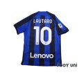 Photo2: Inter Milan 2022-2023 Home Shirt #10 Lautaro Martínez Serie A Tim Patch/Badge Coppa Italia Patch/Badge w/tags (2)