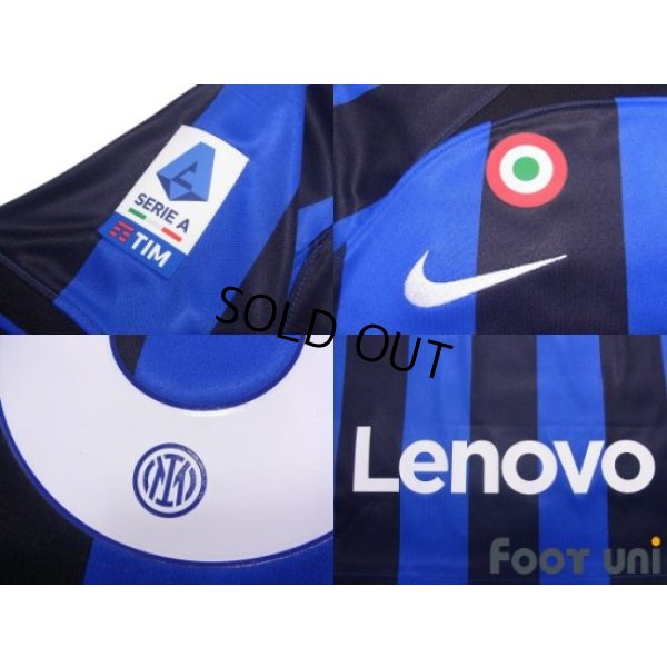 Photo7: Inter Milan 2022-2023 Home Shirt #10 Lautaro Martínez Serie A Tim Patch/Badge Coppa Italia Patch/Badge w/tags