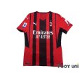 Photo1: AC Milan 2021-2022 Home Authentic Shirt #9 Olivier Giroud Serie A Tim Patch/Badge w/tags (1)