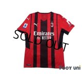 AC Milan 2021-2022 Home Authentic Shirt #9 Olivier Giroud Serie A Tim Patch/Badge w/tags