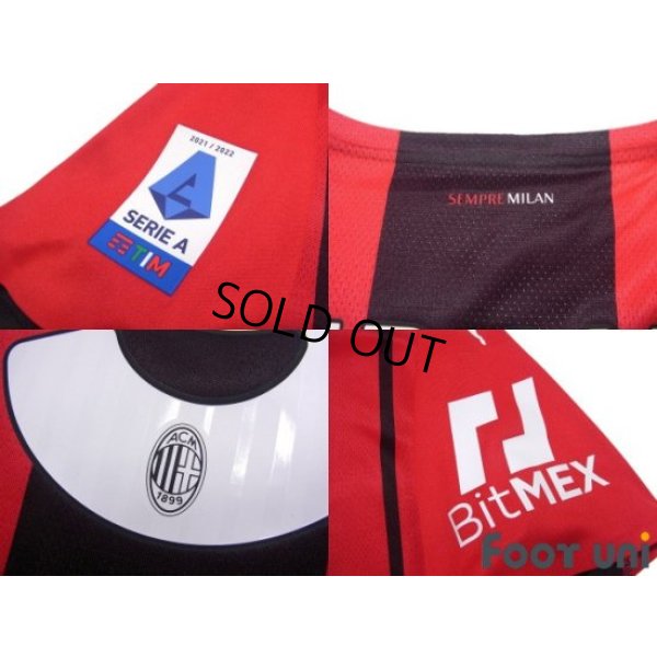 Photo7: AC Milan 2021-2022 Home Authentic Shirt #9 Olivier Giroud Serie A Tim Patch/Badge w/tags