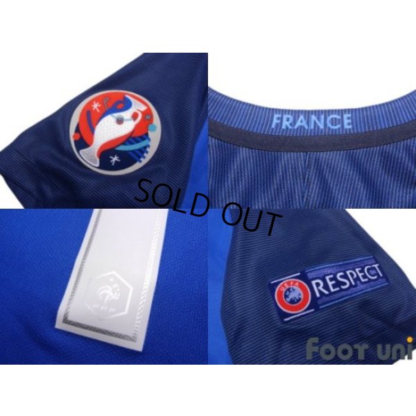Photo7: France Euro 2016 Home Shirt #15 Paul Pogba UEFA Euro 2016 Patch/Badge Respect Patch/Badge w/tags