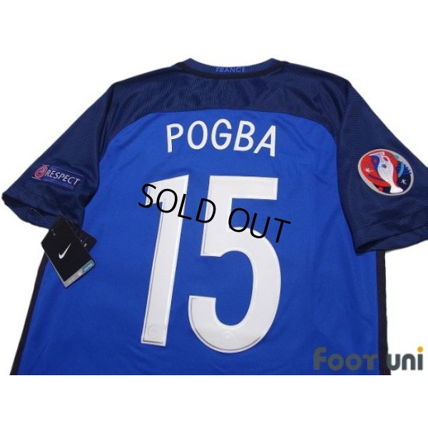 Photo4: France Euro 2016 Home Shirt #15 Paul Pogba UEFA Euro 2016 Patch/Badge Respect Patch/Badge w/tags