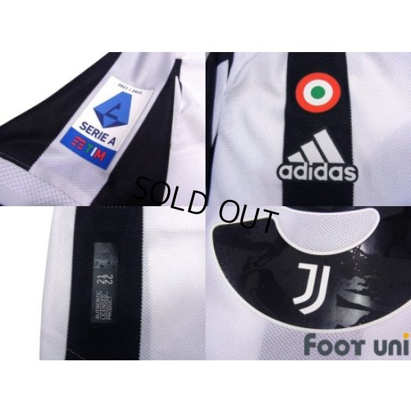 Photo6: Juventus 2021-2022 Home Authentic Shirt #9 Alvaro Morata Serie A Tim Patch/Badge w/tags