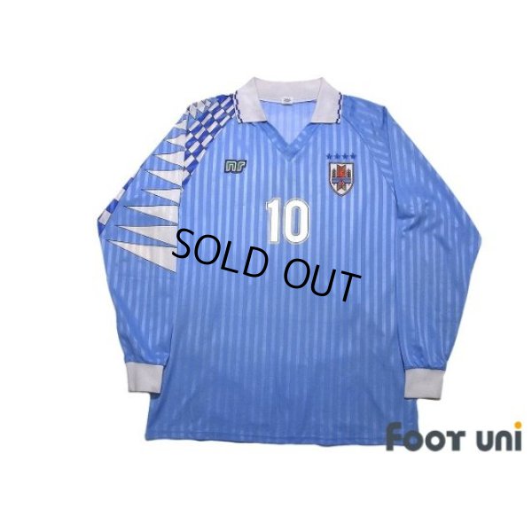 Photo1: Uruguay 1993-1995 Home Long Sleeve Shirt #10