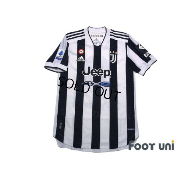 Photo1: Juventus 2021-2022 Home Authentic Shirt #9 Alvaro Morata Serie A Tim Patch/Badge w/tags