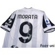 Photo4: Juventus 2021-2022 Home Authentic Shirt #9 Alvaro Morata Serie A Tim Patch/Badge w/tags
