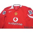 Photo3: Manchester United 2004-2006 Home Long Sleeve Shirt #14 Alan Smith BARCLAYS PREMIERSHIP Patch/Badge