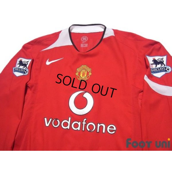 Photo3: Manchester United 2004-2006 Home Long Sleeve Shirt #14 Alan Smith BARCLAYS PREMIERSHIP Patch/Badge