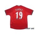 Photo2: Manchester United 2000-2002 Home Shirt #19 Dwight Yorke (2)