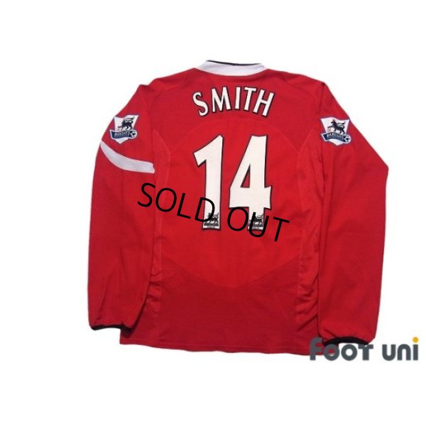 Photo2: Manchester United 2004-2006 Home Long Sleeve Shirt #14 Alan Smith BARCLAYS PREMIERSHIP Patch/Badge