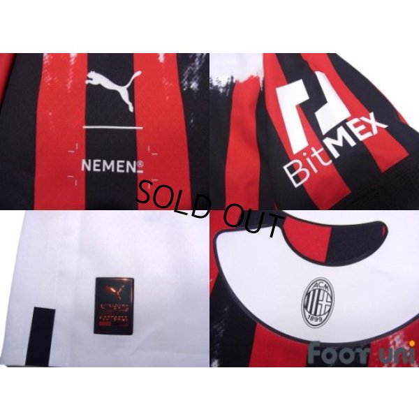 Photo8: AC Milan 2021-2022 4Th Authentic Shirt #9 Olivier Giroud NEMEN collaboration model Serie A Tim Patch/Badge w/tags