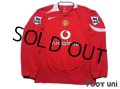 Manchester United 2004-2006 Home Long Sleeve Shirt #14 Alan Smith BARCLAYS PREMIERSHIP Patch/Badge
