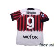 Photo2: AC Milan 2021-2022 4Th Authentic Shirt #9 Olivier Giroud NEMEN collaboration model Serie A Tim Patch/Badge w/tags (2)