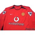 Photo3: Manchester United 2002-2004 Home Long Sleeve Shirt #6 Rio Ferdinand The F.A. Premier League Patch/Badge