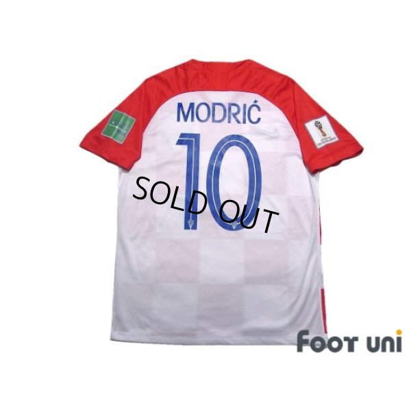 Photo2: Croatia 2018 Home Shirt #10 Luka Modrić FIFA World Cup Russia 2018 Patch/Badge