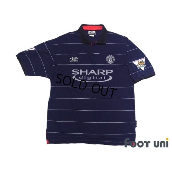 Photo1: Manchester United 1999-2000 Away Shirt #18 Paul Scholes Champions 1998-1999 The F.A. Premier League Patch/Badge