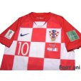 Photo3: Croatia 2018 Home Shirt #10 Luka Modrić FIFA World Cup Russia 2018 Patch/Badge
