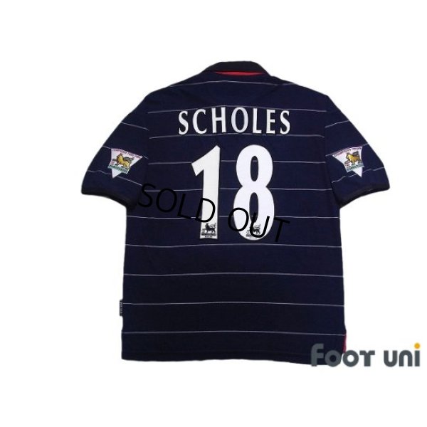 Photo2: Manchester United 1999-2000 Away Shirt #18 Paul Scholes Champions 1998-1999 The F.A. Premier League Patch/Badge