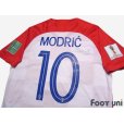 Photo4: Croatia 2018 Home Shirt #10 Luka Modrić FIFA World Cup Russia 2018 Patch/Badge