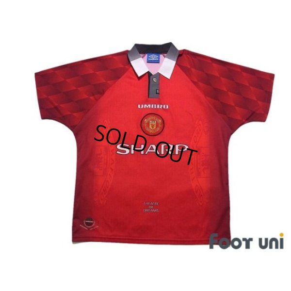 Photo1: Manchester United 1996-1998 Home Shirt