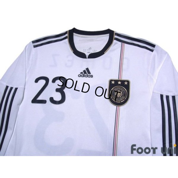 Photo3: Germany 2010 Home Long Sleeve Authentic Shirt #23 Mario Gomez