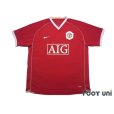 Photo1: Manchester United 2006-2007 Home Shirt (1)