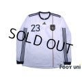 Germany 2010 Home Long Sleeve Authentic Shirt #23 Mario Gomez