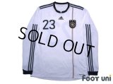 Germany 2010 Home Long Sleeve Authentic Shirt #23 Mario Gomez