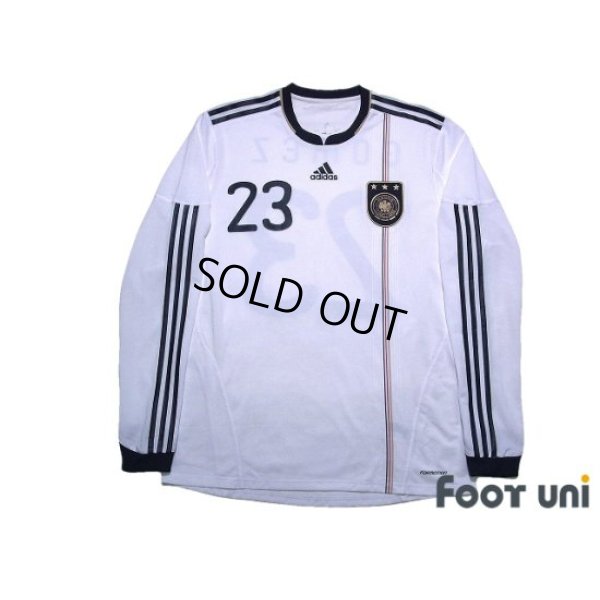 Photo1: Germany 2010 Home Long Sleeve Authentic Shirt #23 Mario Gomez