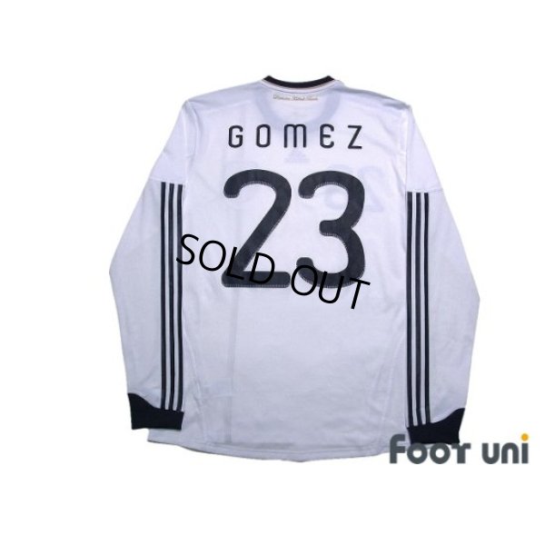 Photo2: Germany 2010 Home Long Sleeve Authentic Shirt #23 Mario Gomez