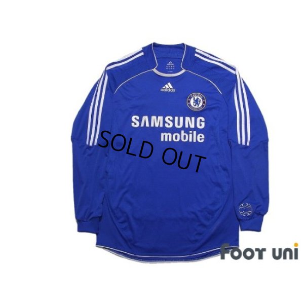 Photo1: Chelsea 2006-2008 Home Authentic Long Sleeve Shirt #13 Michael Ballack