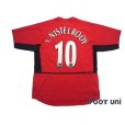 Photo2: Manchester United 2002-2004 Home Shirt #10 Van Nistelrooy (2)