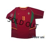 Portugal 2002 Home Shirt #11 Sergio Conceicao 2002 FIFA World Cup Korea/Japan Patch/Badge