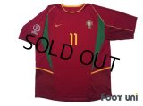 Portugal 2002 Home Shirt #11 Sergio Conceicao 2002 FIFA World Cup Korea/Japan Patch/Badge