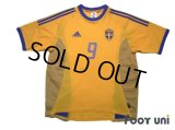 Sweden 2002 Home Shirt #9 Fredrik Ljungberg