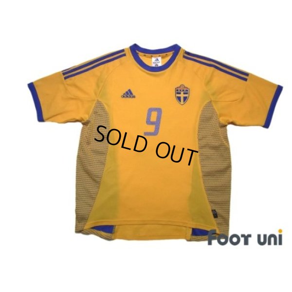 Photo1: Sweden 2002 Home Shirt #9 Fredrik Ljungberg