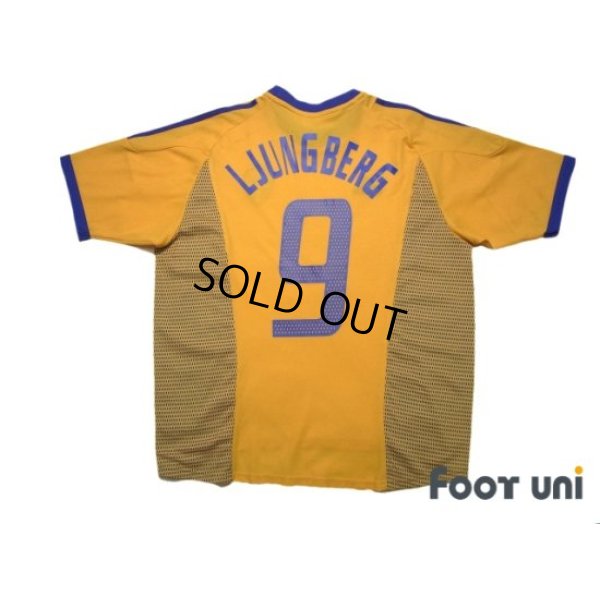 Photo2: Sweden 2002 Home Shirt #9 Fredrik Ljungberg