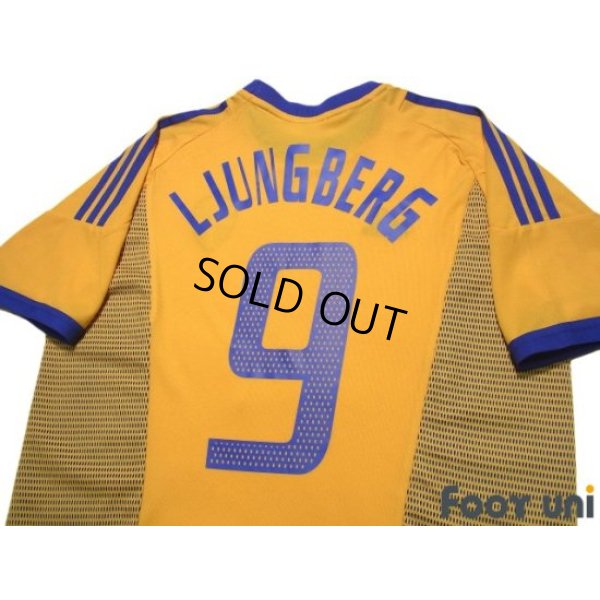 Photo4: Sweden 2002 Home Shirt #9 Fredrik Ljungberg