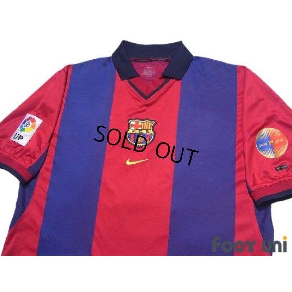 Photo3: FC Barcelona 2000-2001 Home Shirt #10 Rivaldo LFP Patch/Badge