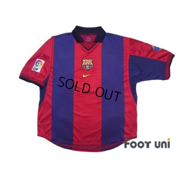 Photo1: FC Barcelona 2000-2001 Home Shirt #10 Rivaldo LFP Patch/Badge