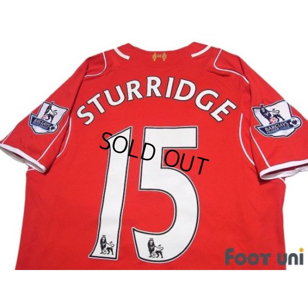 Photo4: Liverpool 2014-2015 Home Shirt #15 Daniel Sturridge BARCLAYS PREMIER LEAGUE Patch/Badge